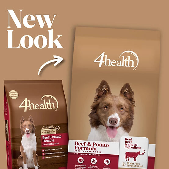 4health Grain Free Adult Beef and Potato Formula Dry Dog Food