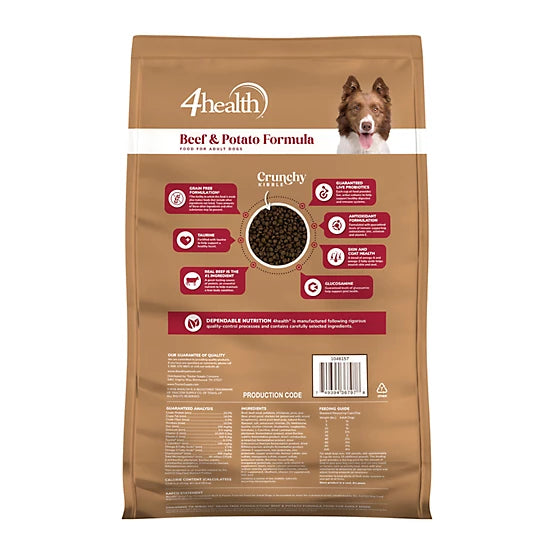 4health Grain Free Adult Beef and Potato Formula Dry Dog Food