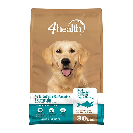 4health Grain Free Adult Whitefish and Potato Formula Dry Dog Food
