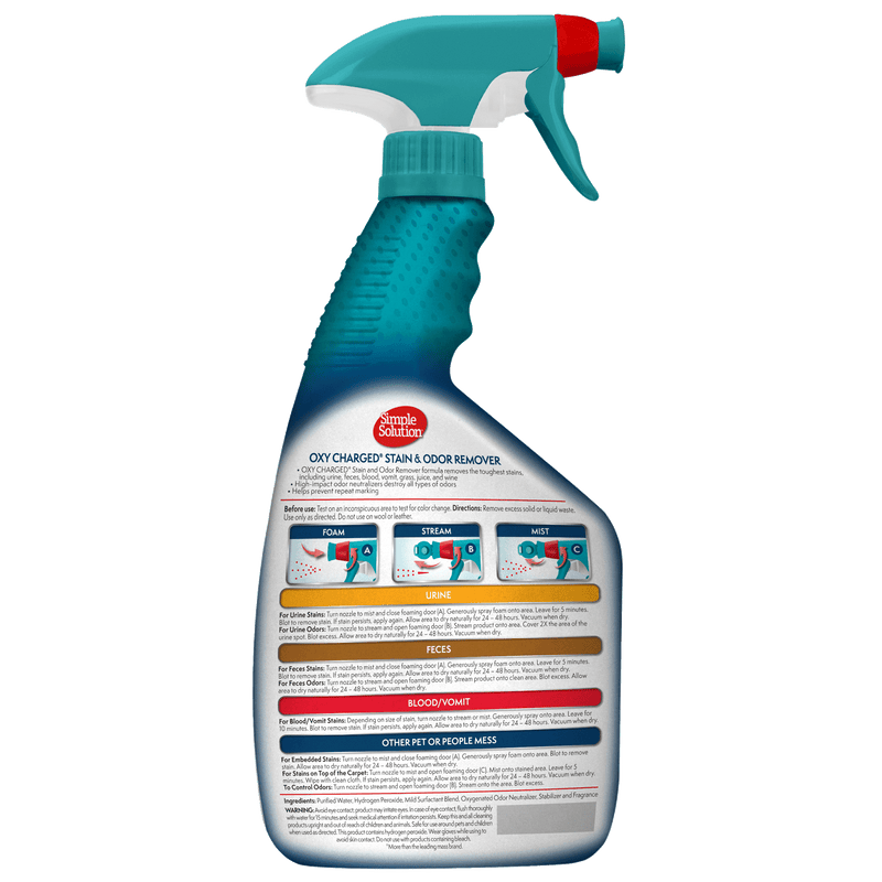 Simple Solution Oxy Charged Stain and Odor Remover 32oz