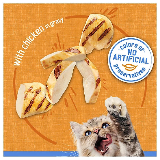 Purina Friskies Adult Shreds with Chicken in Gravy Wet Cat Food, 5.5 oz.