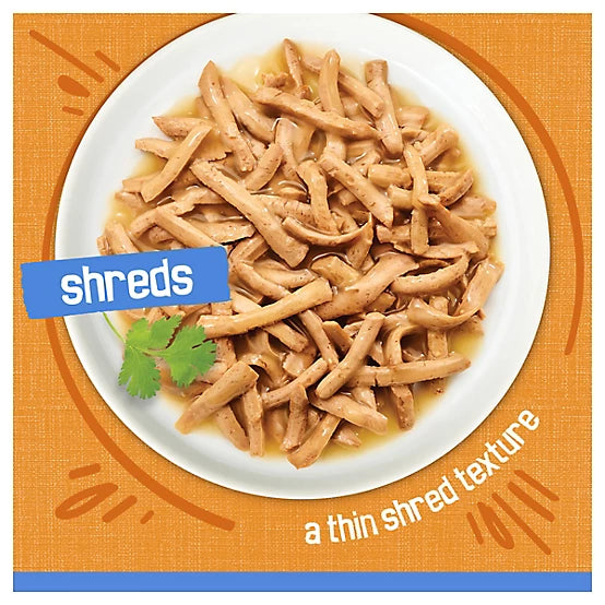 Purina Friskies Adult Shreds with Chicken in Gravy Wet Cat Food, 5.5 oz.