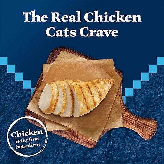 Blue Buffalo Wilderness Adult Grain-Free Chicken Pate Natural Wet Cat Food, 5.5 oz.