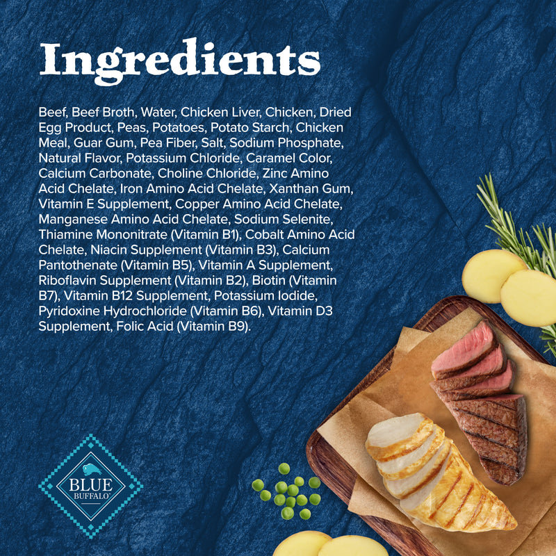 Blue Buffalo Wilderness Wolf Creek Stew Wet Dog Food, High-Protein & Grain-Free, Made with Natural Ingredients, Hearty Beef in Gravy, 12.5-oz. Can