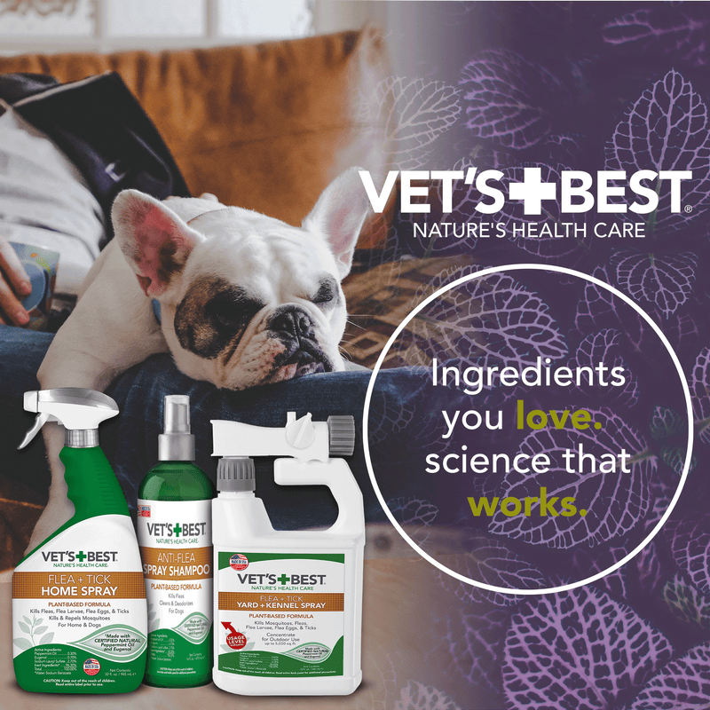 Vet's Best Natural Anti-Flea Easy Spray Shampoo 16oz