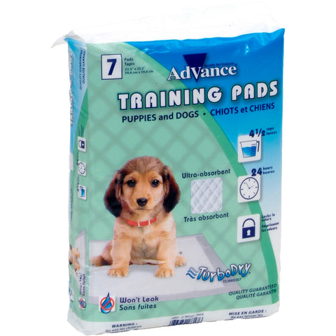 Advance Dog Training Pads with Turbo Dry Technology - 7 pack