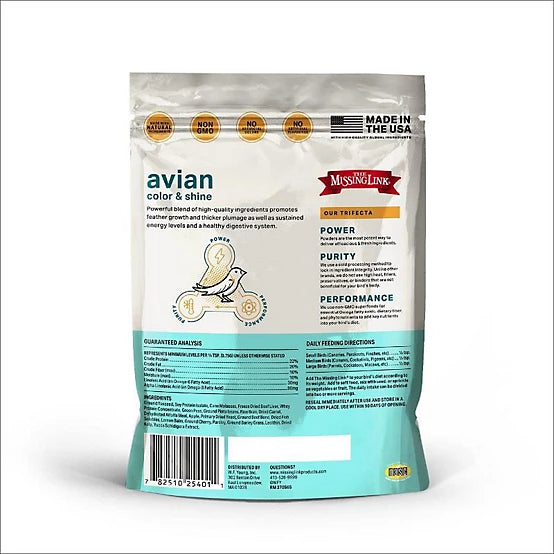 The Missing Link Original Avian Superfood Powder Supplement, 3.5 oz.