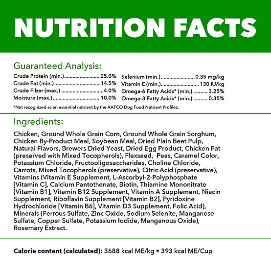 Iams ProActive Health MiniChunks Adult Chicken and Whole Grain Recipe Dry Dog Food, 38.5lb