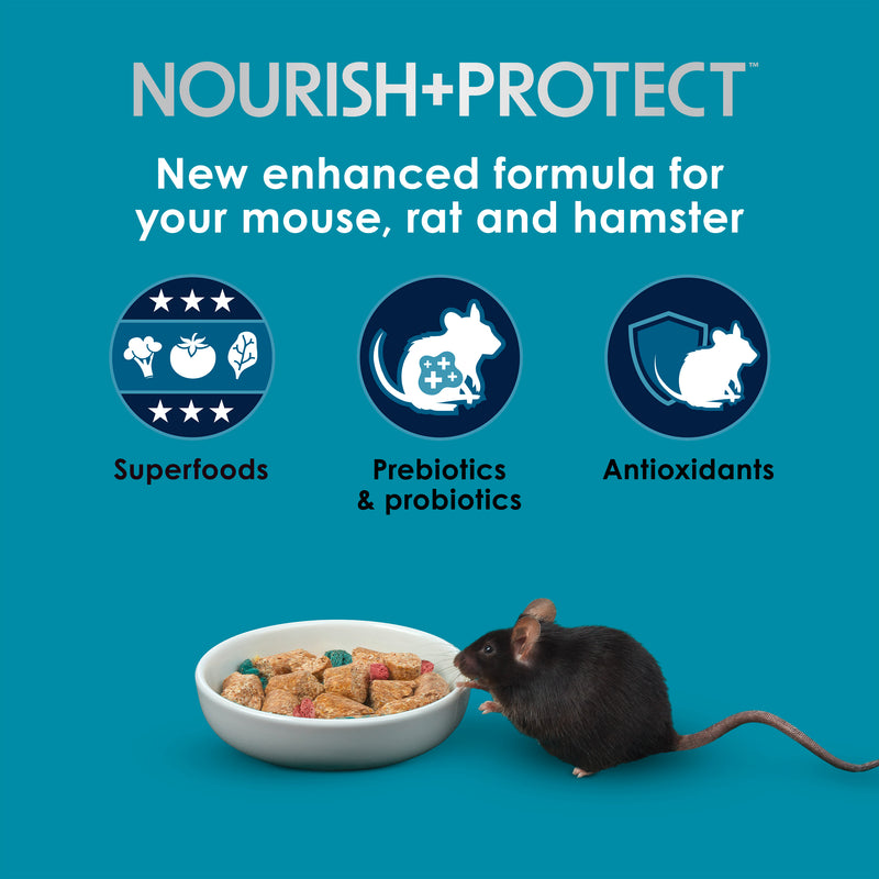 Kaytee Forti-Diet Pro Health Nourish+Protect Mouse, Rat & Hamster Food Grain Blend 3 Pounds