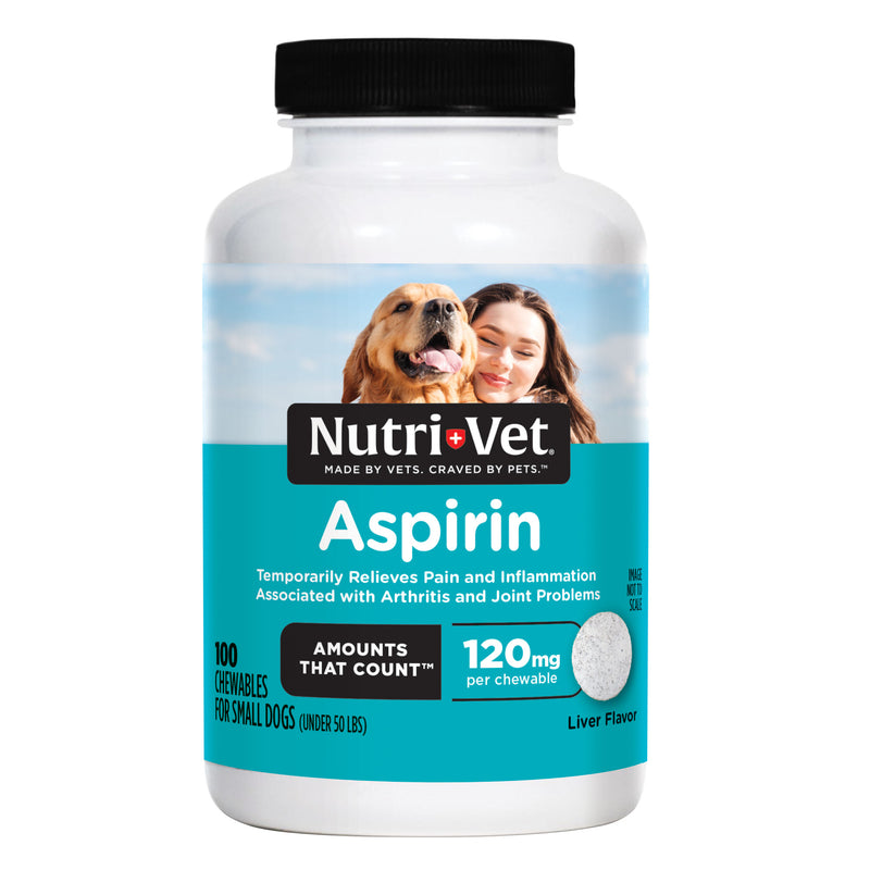 Nutri-Vet 120MG Aspirin For Dogs 100 Count