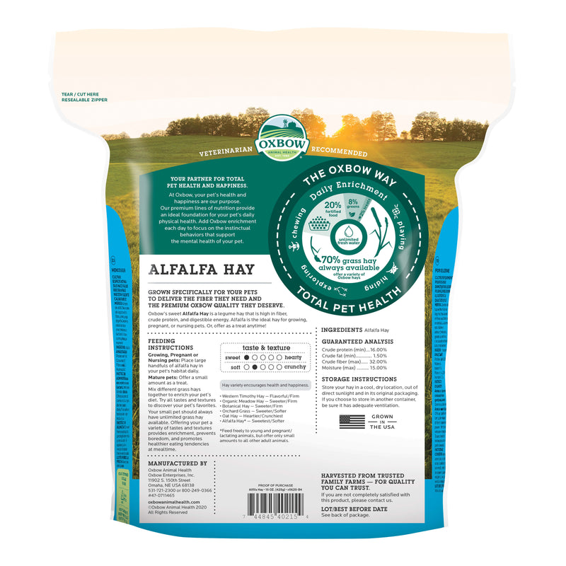 Oxbow Animal Health Alfalfa Hay 15oz