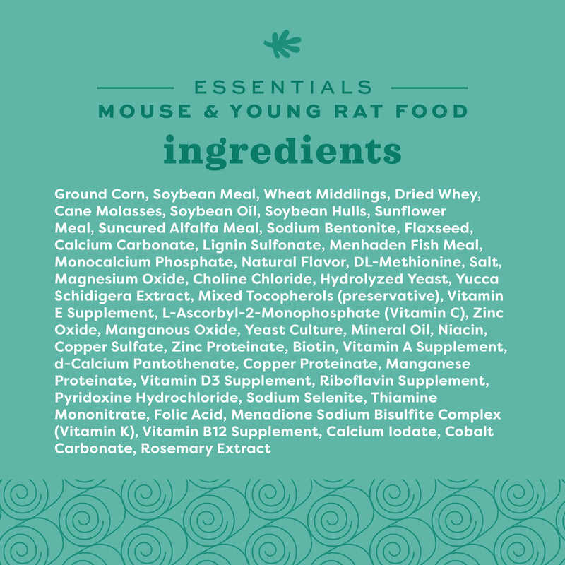 Oxbow Animal Health Essentials Mouse & Young Rat Food 2.5lb