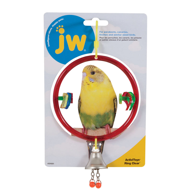 JW Pet ActiviToy Bird Perch Ring & Toy Combo