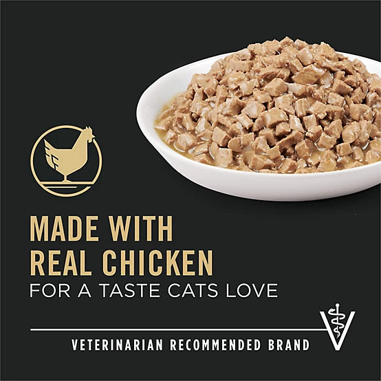 Purina Pro Plan Urinary Tract Health Adult Chicken Entree in Gravy Wet Cat Food, 3 oz.