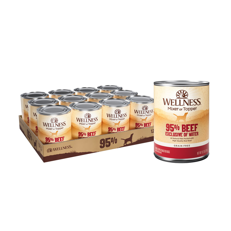 Wellness Natural Grain Free 95% Beef Recipe Adult Wet Canned Dog Food