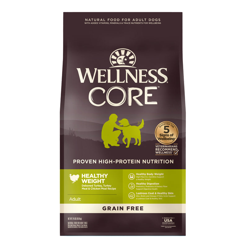 Wellness CORE Natural Grain Free Reduced Fat Weight Management Turkey & Chicken Recipe Dry Dog Food