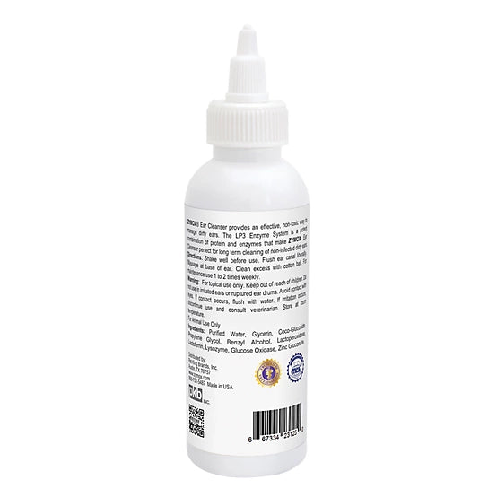 Zymox Cruelty-Free Pet Ear Cleanser for Dogs and Cats, 4 oz.