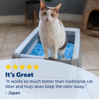 PetSafe Scoop-Free Crystal Disposable Cat Litter Tray, Fresh Scent, 1 pk.