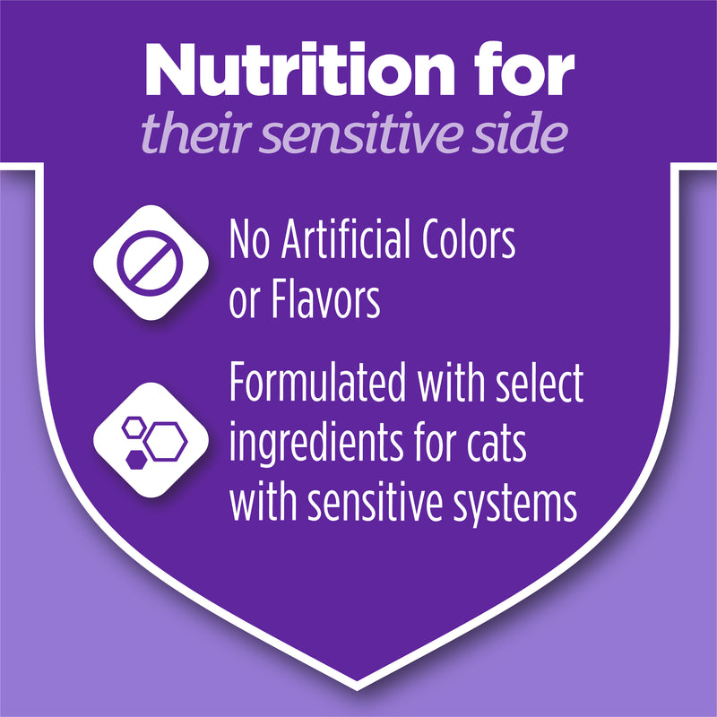 Purina Cat Chow Gentle Sensitive Stomach and Skin Dry Cat Food with Turkey - 13 lb. Bag
