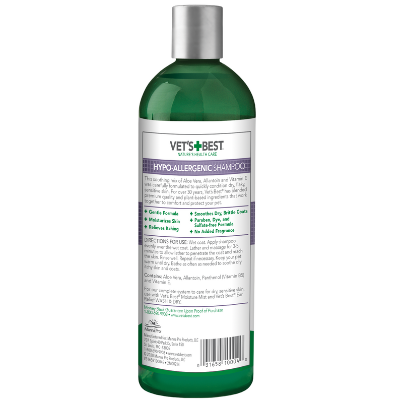 Vet's Best Hypo-Allergenic Shampoo 16oz
