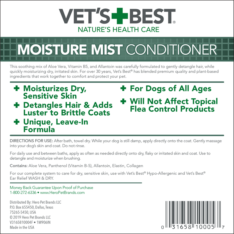 Vet's Best Moisture Mist Conditioner 16oz