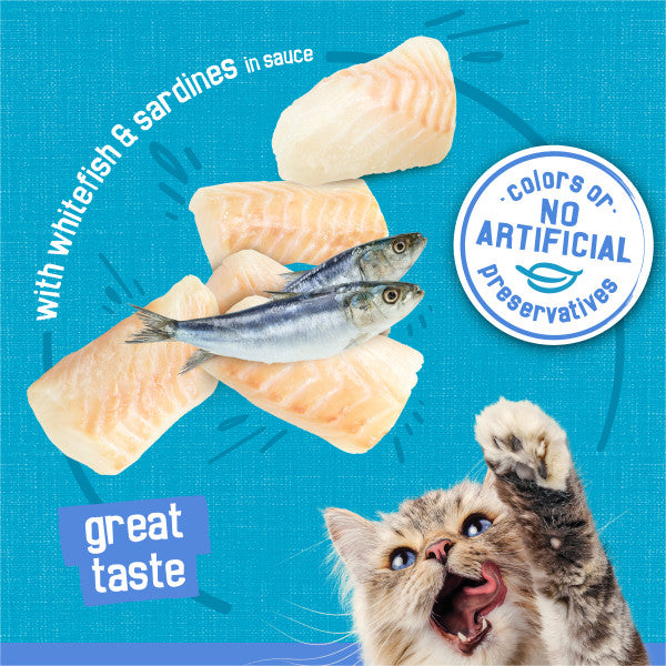 Purina Friskies Shreds With Whitefish and Sardines in Sauce Wet Cat Food - 5.5 oz. Can