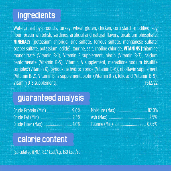 Purina Friskies Shreds With Whitefish and Sardines in Sauce Wet Cat Food - 5.5 oz. Can