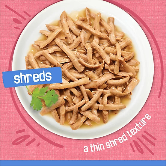 Purina Friskies Adult Shreds with Salmon in Sauce Wet Cat Food, 5.5 oz.
