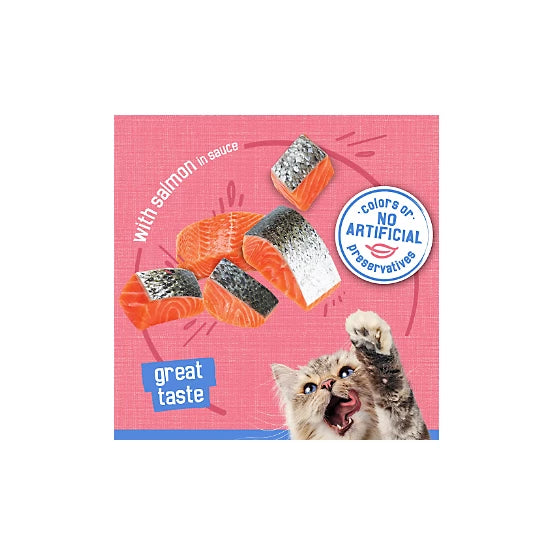 Purina Friskies Adult Shreds with Salmon in Sauce Wet Cat Food, 5.5 oz.
