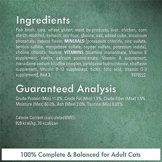 Purina Fancy Feast Medleys Adult Tuna Florentine in Light Broth Wet Cat Food, 3 oz.