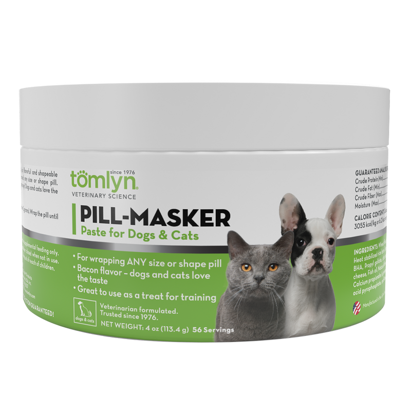 Tomlyn Pill Masker Bacon Flavor Paste for Dogs and Cats, Helps Hide the Taste and Smell of Capsules, Wafers, Tablets, and Liquid Drops, over 50 Servings Per Container.