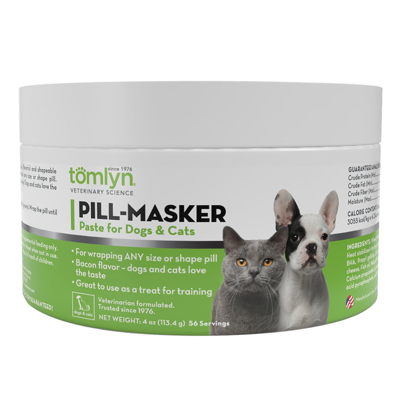 Tomlyn Pill Masker Bacon Flavor Paste for Dogs and Cats, Helps Hide the Taste and Smell of Capsules, Wafers, Tablets, and Liquid Drops, over 50 Servings Per Container