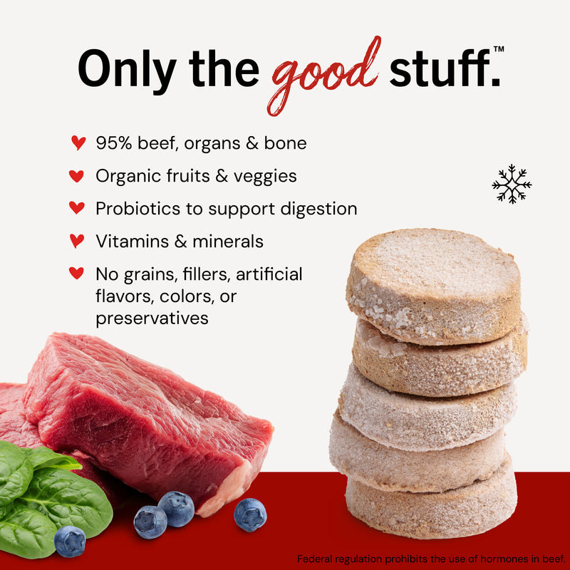 Stella & Chewy's Frozen Raw Dinner Patties for Dogs - Stella's Super Beef - 3 lb.