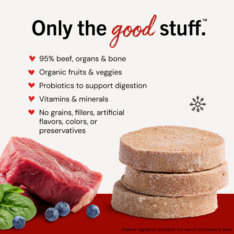 Stella & Chewy's Frozen Raw Dinner Patties for Dogs - Stella's Super Beef - 6 lb.