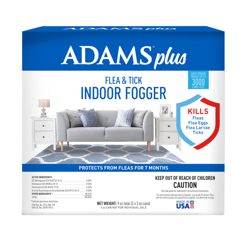Adams Plus Flea & Tick Indoor Fogger 3 pk 3 oz