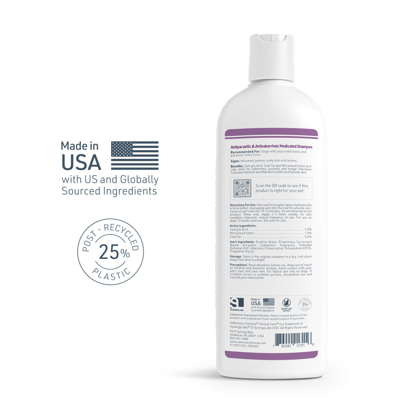 Antiparasitic & Antiseborrheic Medicated Shampoo