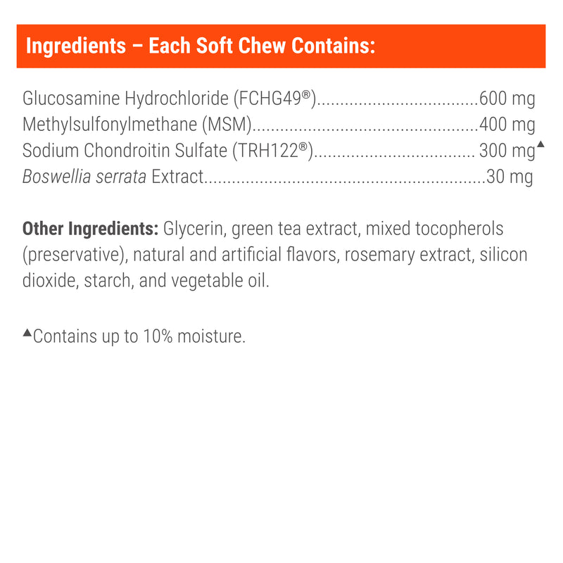 Nutramax Cosequin DS Plus MSM Professional Line for Dogs, 60 Soft Chews