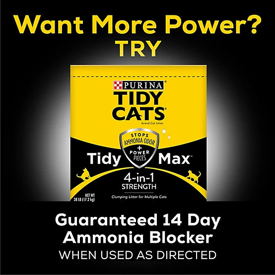 Purina Tidy Cats 4-in-1 Strength Scented Clumping Clay Cat Litter, Multi-Cat, 20lb