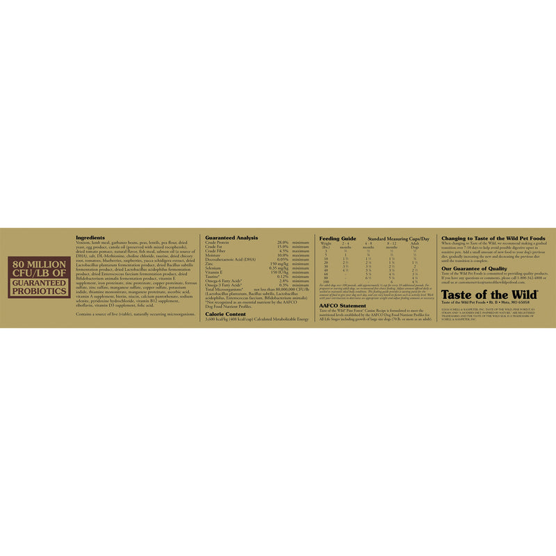 Taste of the Wild Pine Forest Canine Recipe with Venison & Legumes Dry Dog Food