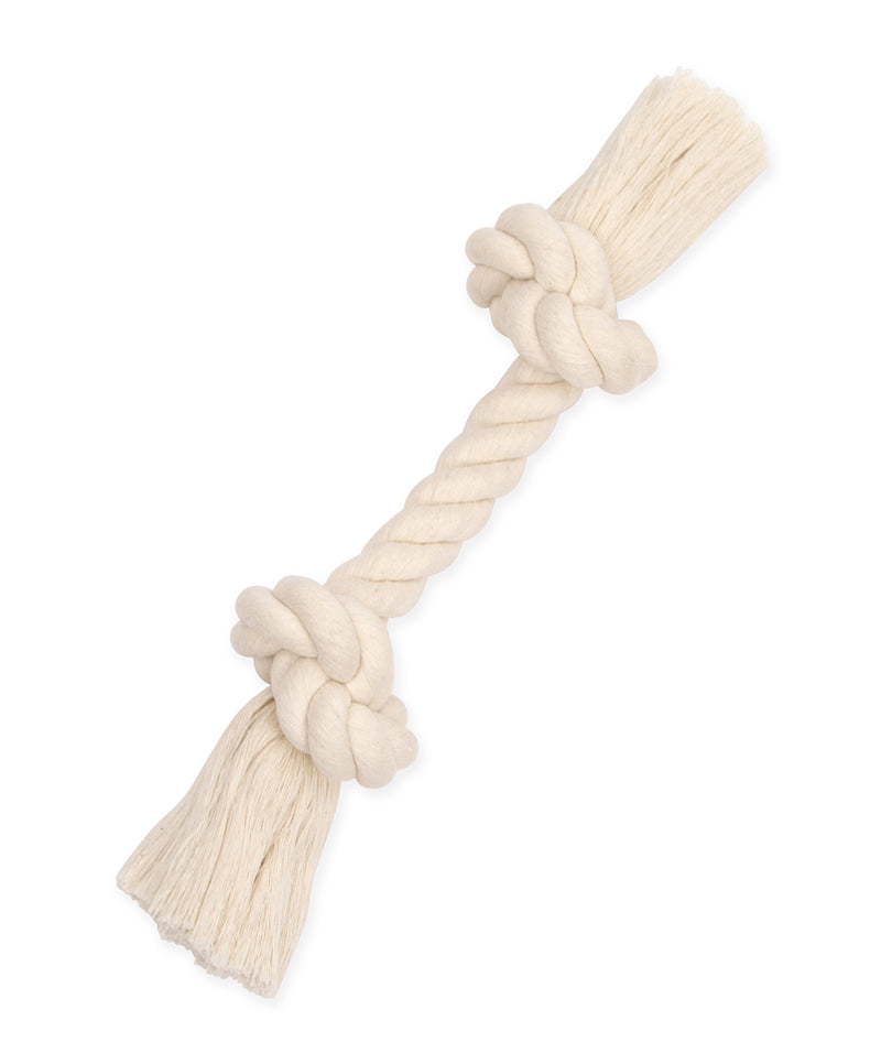 Mammoth Pet Medium 12-in 100% Cotton White Rope Bone Dog Toy
