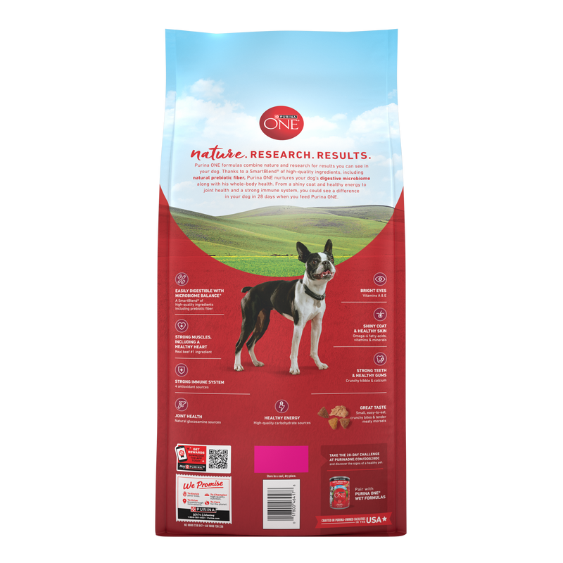 Purina ONE Small Bites Beef and Rice Formula Small High Protein Dry Dog Food Natural With Added Vitamins, Minerals and Nutrients