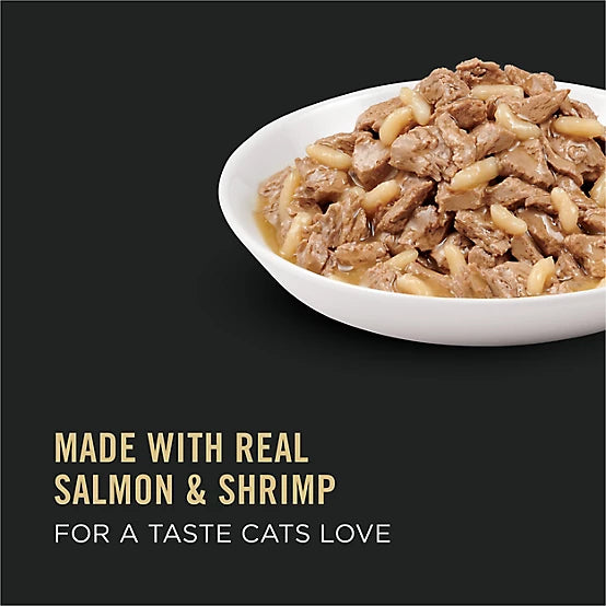 Purina Pro Plan Complete Essentials Adult Salmon, Shrimp and Rice Entree in Sauce Wet Cat Food, 3 oz.