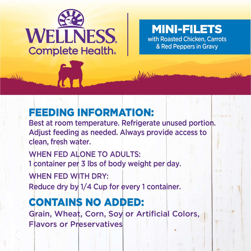 Wellness Petite Entrées Mini-Filets With Roasted Chicken, Carrots & Red Peppers in Gravy, 3-Ounce Cup