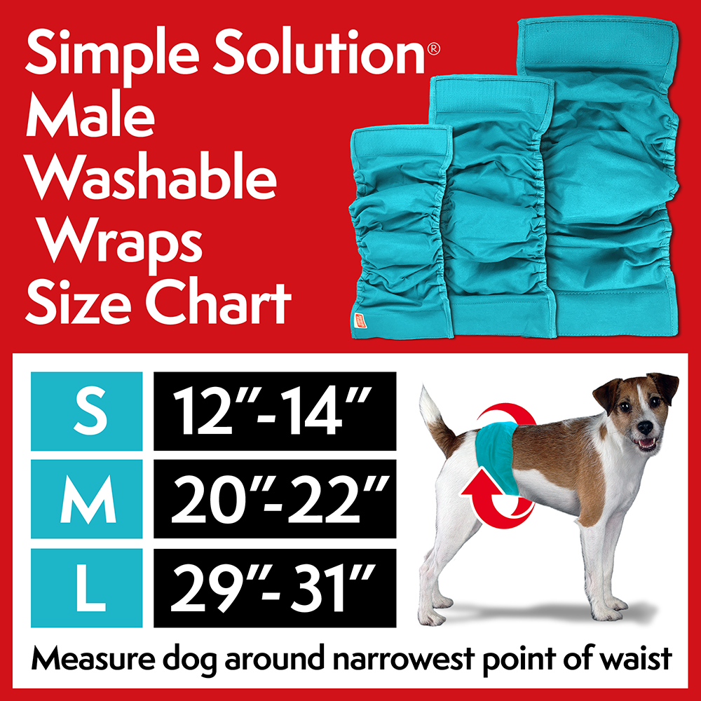 Simple Solution Washable Male Wrap Size Medium Petsense