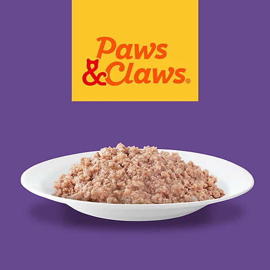 Paws & Claws Adult Minced Poultry Pate Wet Cat Food Variety Pack, 5.5 oz., Pack of 32 Cans