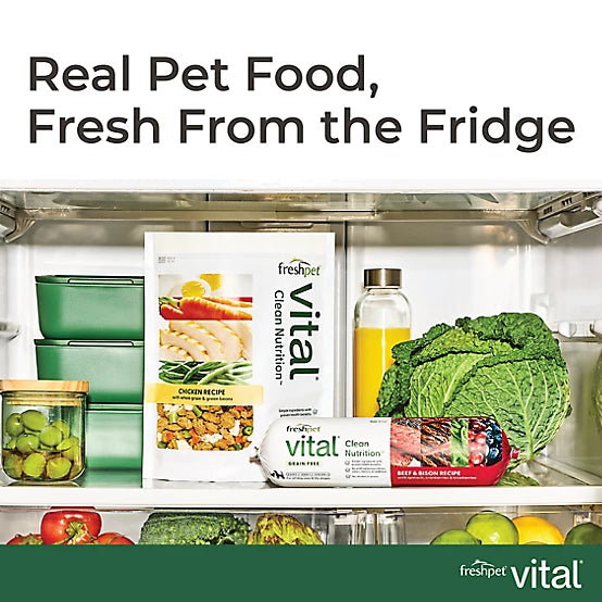 Freshpet Vital, Fresh Dog Food, Grain Free Beef & Lamb Recipe, 5.5 lbs.