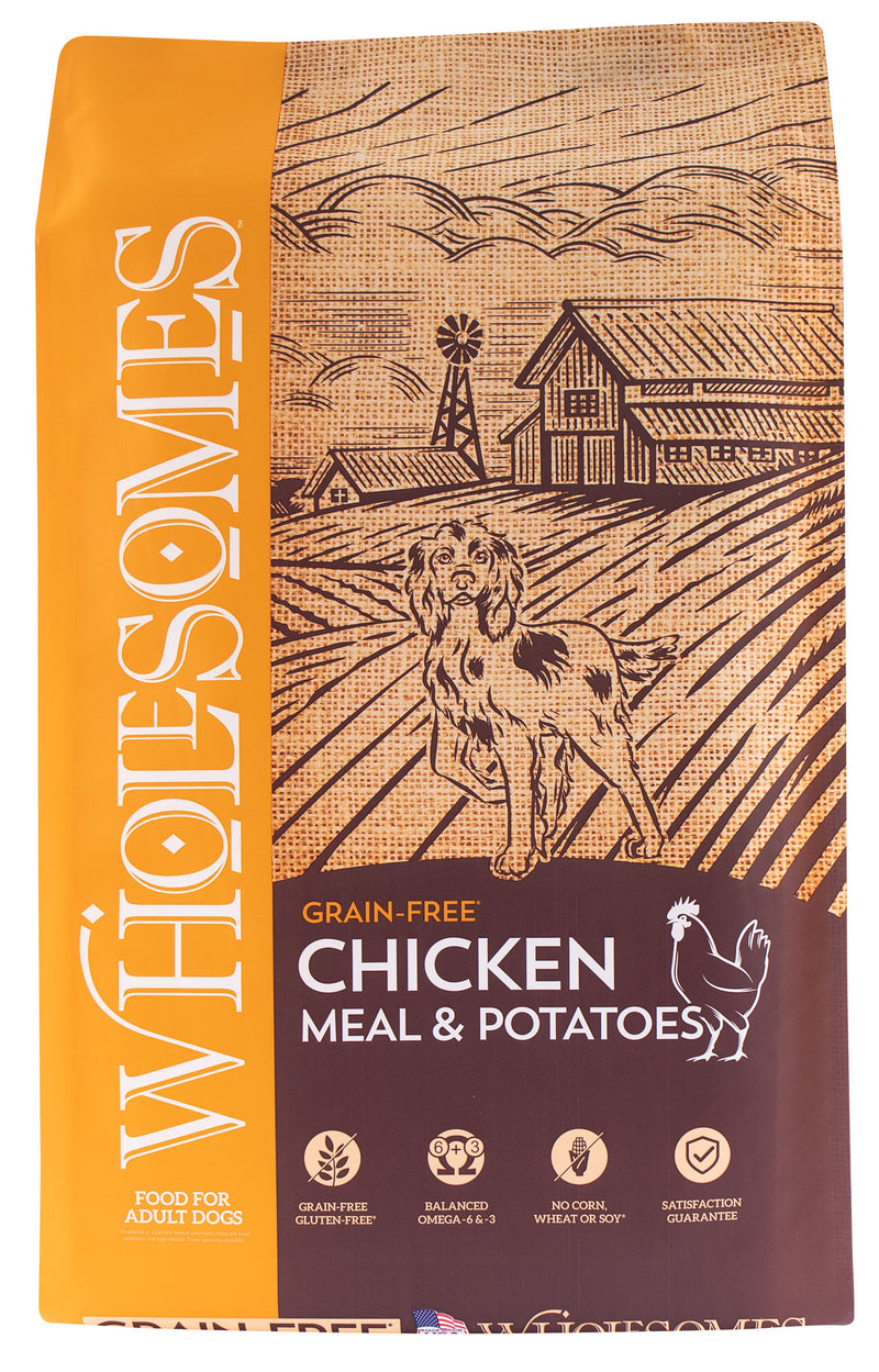 Wholesomes Chicken Meal & Potatoes Grain-Free Dry Dog Food 35 lb