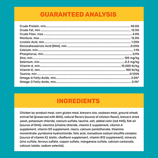 Paws & Claws Kitten Indoor/Outdoor Mix Chicken Formula Dry Cat Food, 15lb