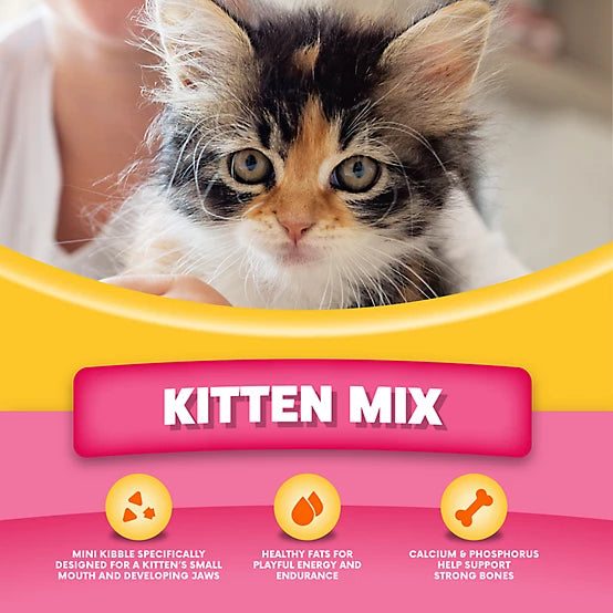Paws & Claws Kitten Indoor/Outdoor Mix Chicken Formula Dry Cat Food, 15lb