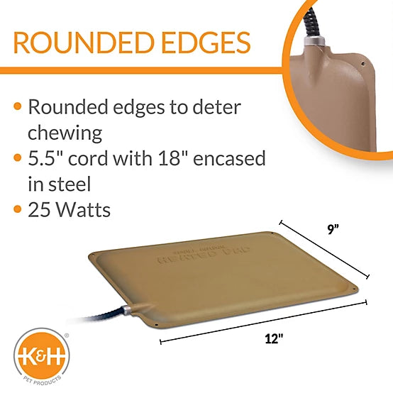 K&H Pet Products Extreme-Weather Heated Petite Kitty Cat Bed Pad
